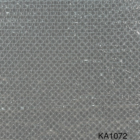 Dyeable Thread Sequins Embroidered Georgette Fabric-KA1072